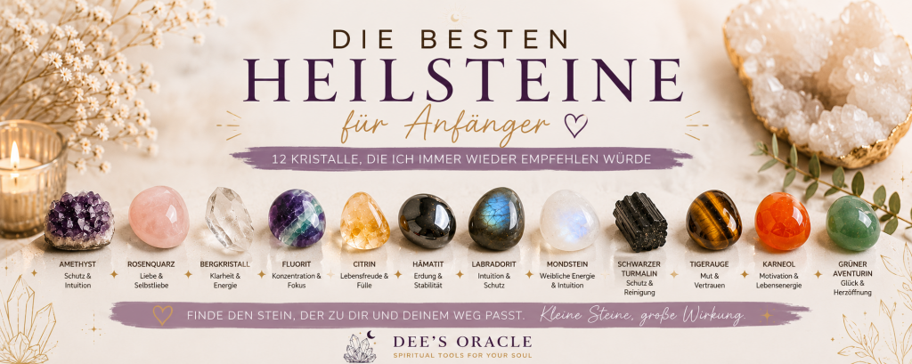 die 12 besten Heilsteine für Anfänger
