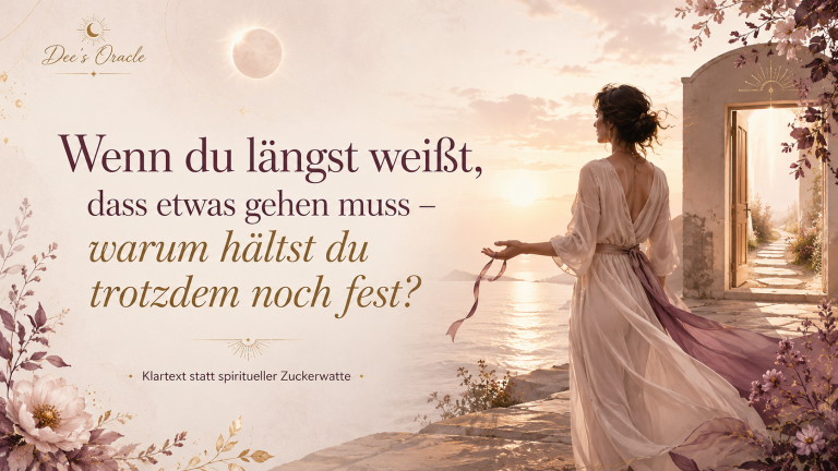 Wenn du längst weißt, dass etwas gehen muss – warum hältst du trotzdem noch fest?